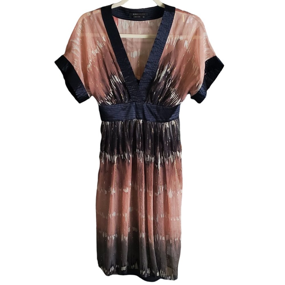 BCBGMaxAzria 90's Silk Kimono Dress